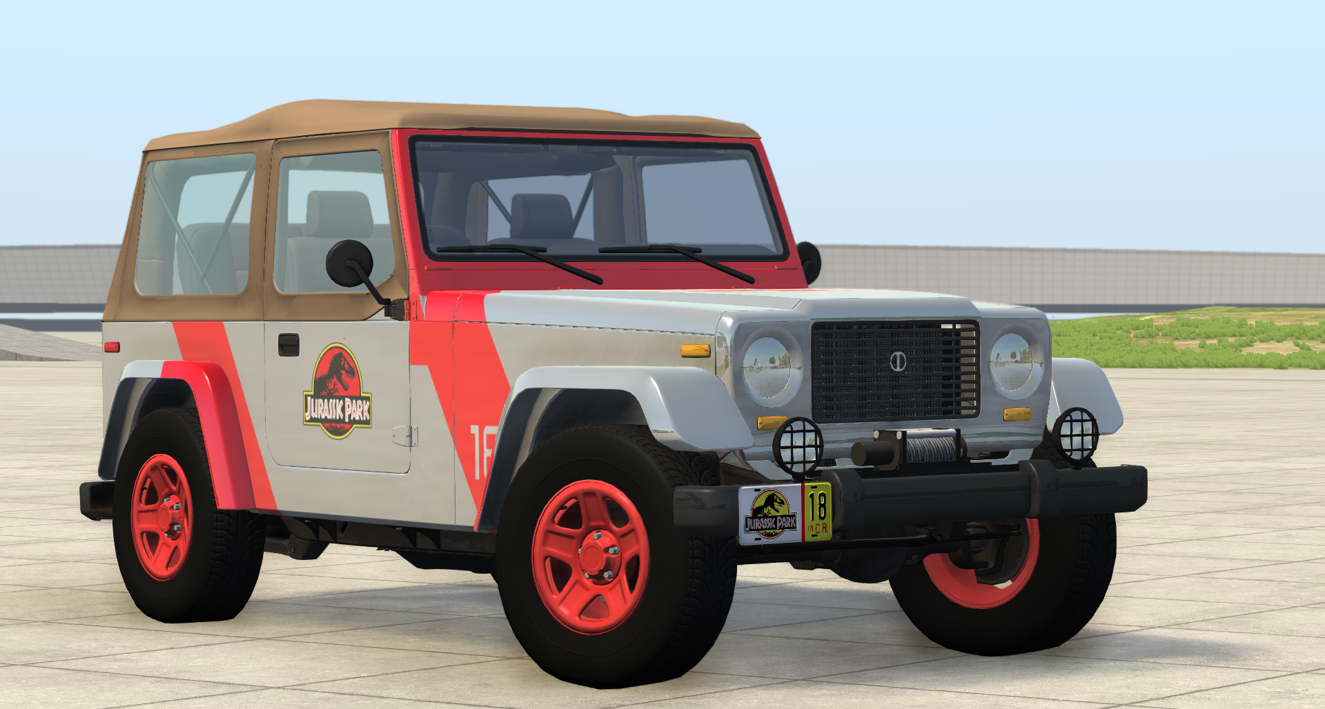 Released - Jurassic Park Jeep | BeamNG