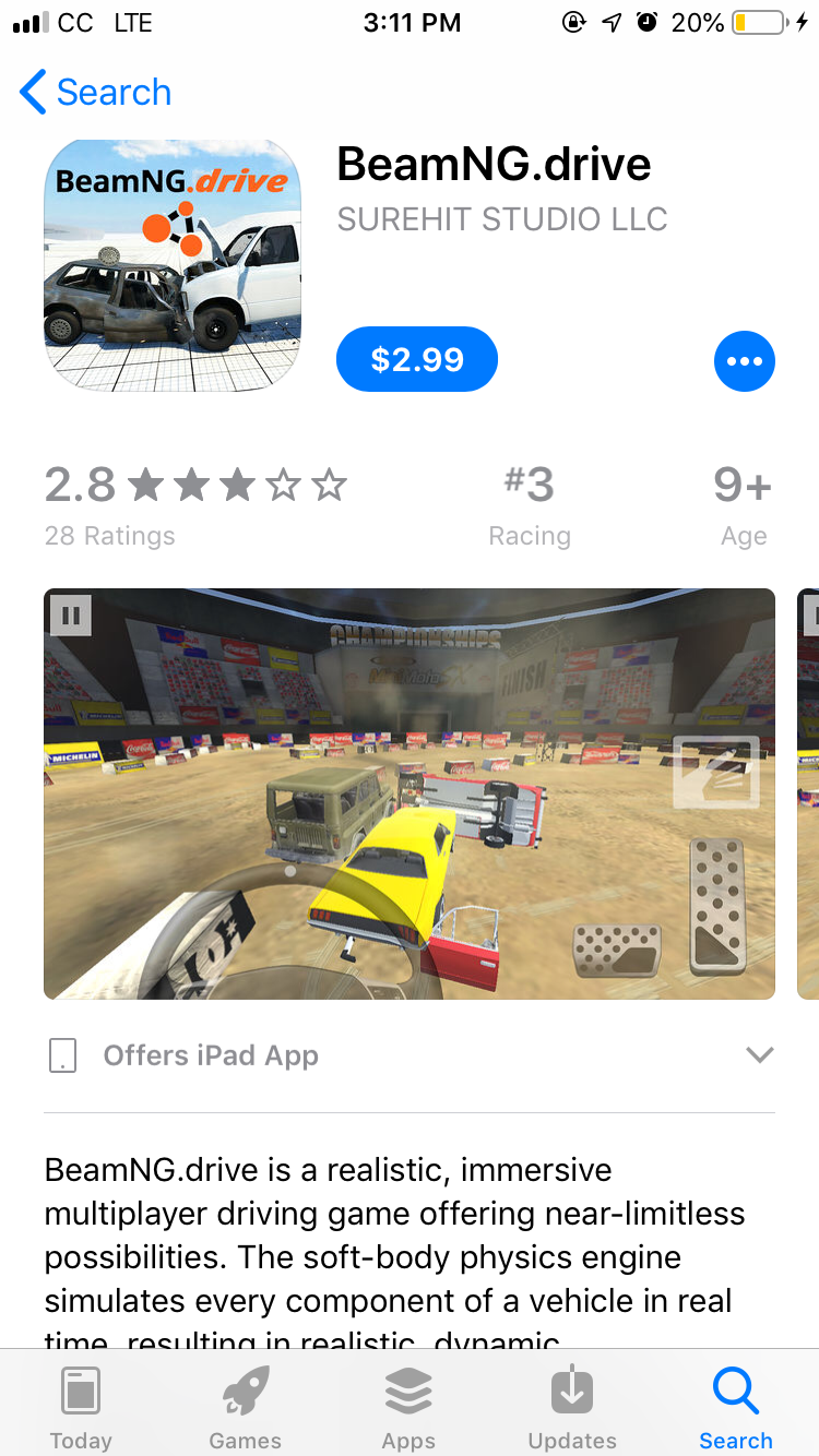BeamNG Mobile Remote Control deleted?