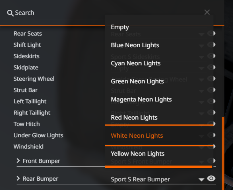 Underglow doesnt work BeamNG